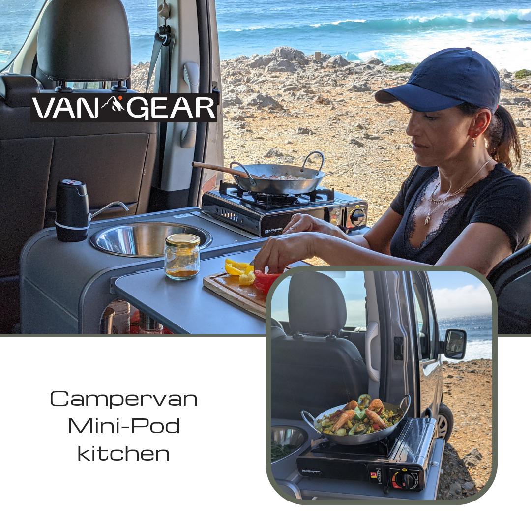 Vangear Mini-Pod Campervan Kitchen Pod-Grey